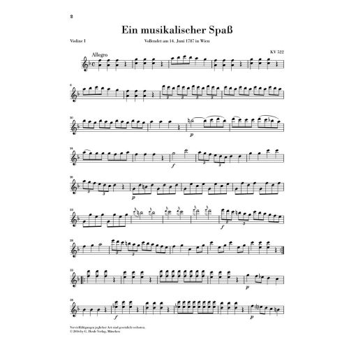 Mozart, Wolfgang Amadeus - A Musical Joke KV. 522 