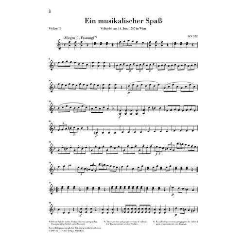 Mozart, Wolfgang Amadeus - A Musical Joke KV. 522 
