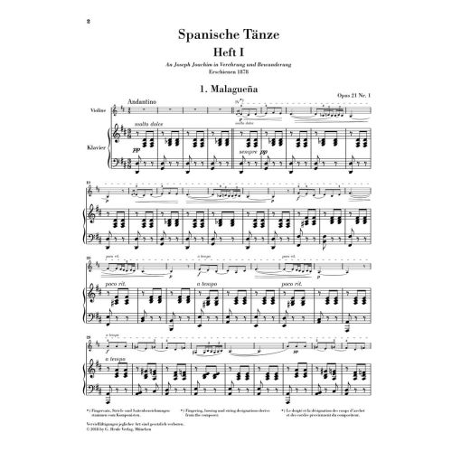 Sarasate y Navascuez, Martín Melitón Pablo de - Spanish Dances 
