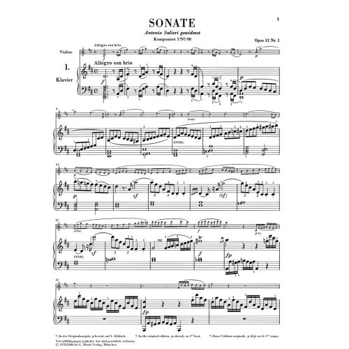 Beethoven, Ludwig van - Sonatas for Piano and Violin Vol. 1