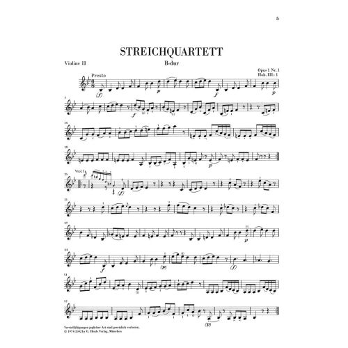Haydn, Joseph - String Quartets (Early String Quartets) Vol. 1