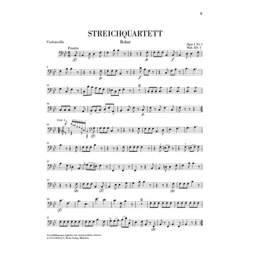 Haydn, Joseph - String Quartets (Early String Quartets) Vol. 1