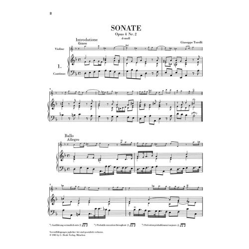 Italian Violin Music of the Baroque Era Vol. 1
