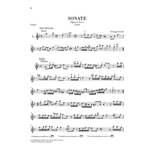 Italian Violin Music of the Baroque Era Vol. 1