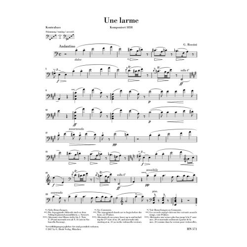Rossini, Gioacchino Antonio - Une larme 