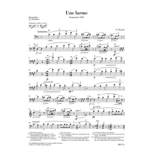 Rossini, Gioacchino Antonio - Une larme 