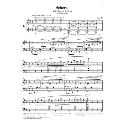 Chopin, Frédéric - Scherzi 
