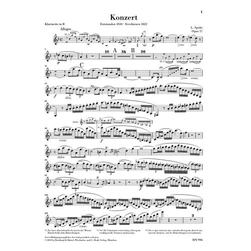 Spohr, Ludwig - Clarinet Concerto no. 2 op. 57 