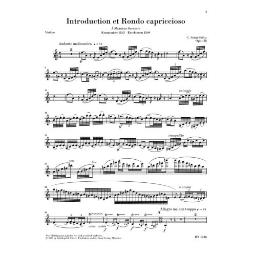 Saint-Saëns, Camille - Introduction et Rondo capriccioso op. 28 