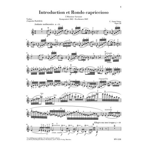 Saint-Saëns, Camille - Introduction et Rondo capriccioso op. 28 