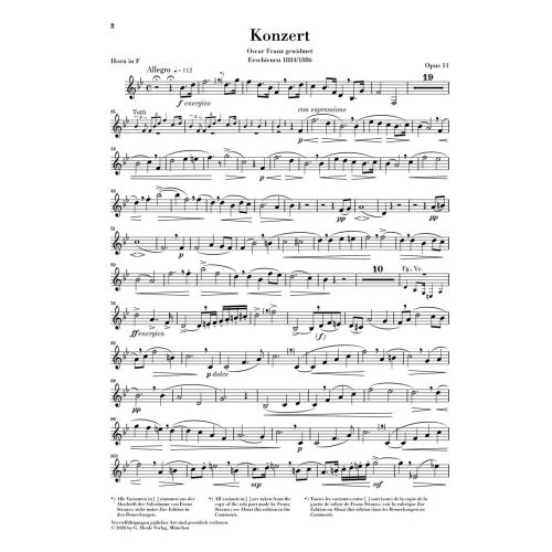 Strauss, Richard - Horn Concerto no. 1 E flat major op. 11 op.11 