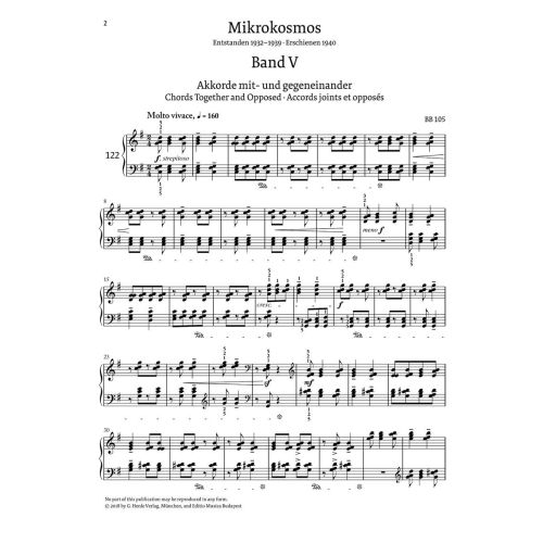 Bartók, Béla - Mikrokosmos V-VI 
