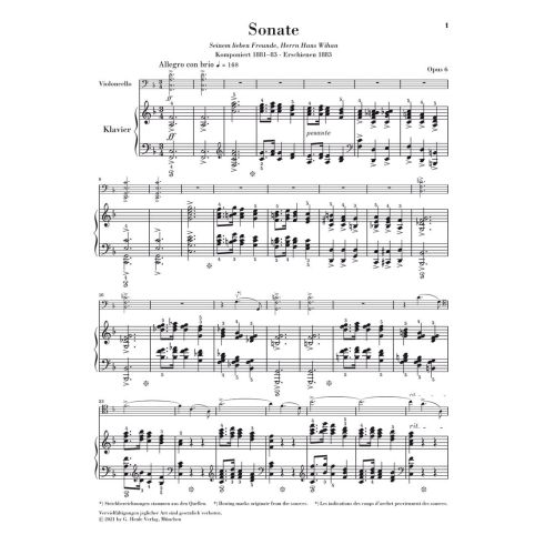 Strauss, Richard - Violoncello Sonata F major op. 6 op. 6 