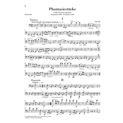 Schumann, Robert - Fantasy Pieces op. 88 