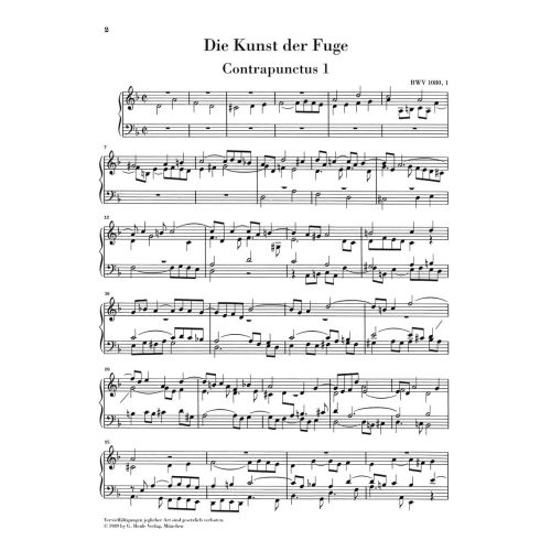 Bach, J.S - The Art of Fugue BWV 1080 