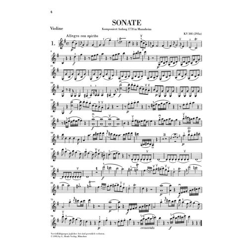Mozart, Wolfgang Amadeus - Sonatas for Piano and Violin Vol. 1