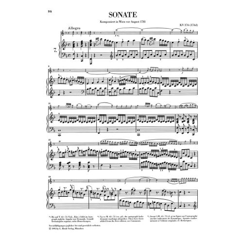 Mozart, Wolfgang Amadeus - Sonatas for Piano and Violin Vol. 2