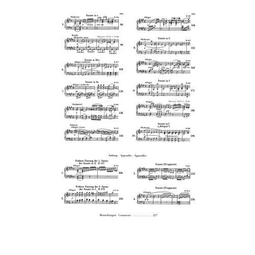 Schubert, Franz - Piano Sonatas (Early and Unfinished Sonatas) revised edition Vol. 3
