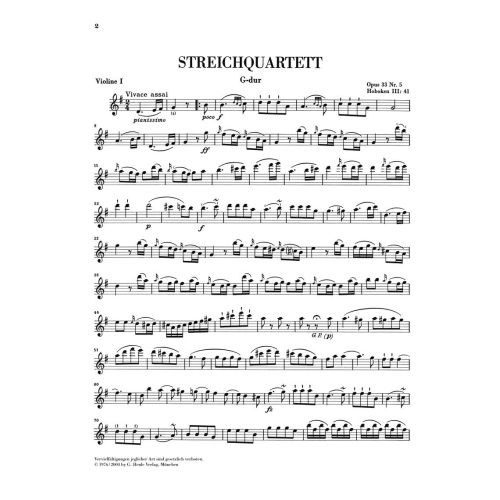 Haydn, Joseph - String Quartets [Russian Quartets] op. 33 Vol. 5
