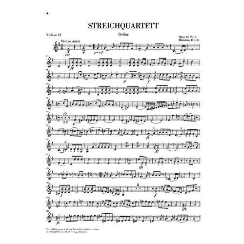 Haydn, Joseph - String Quartets [Russian Quartets] op. 33 Vol. 5