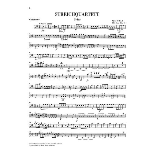 Haydn, Joseph - String Quartets [Russian Quartets] op. 33 Vol. 5