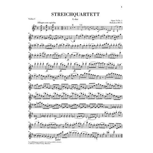Haydn, Joseph - String Quartets op. 76/1-6 Vol. 10