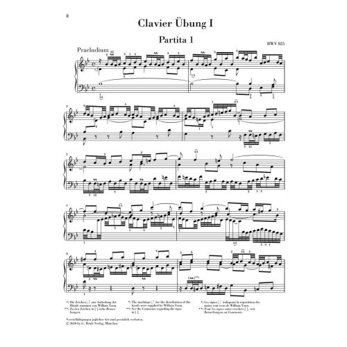 Bach, J.S - Six Partitas BWV 825-830 BWV 825-830 