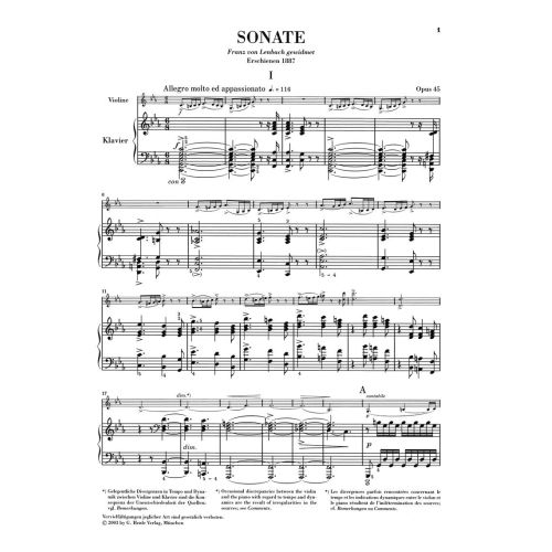 Grieg, Edvard - Violin Sonata c minor op. 45 