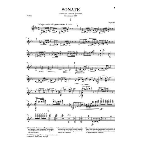 Grieg, Edvard - Violin Sonata c minor op. 45 