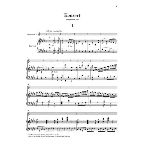 Hummel, Johann Nepomuk - Trumpet Concerto E major 