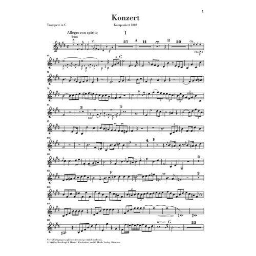 Hummel, Johann Nepomuk - Trumpet Concerto E major 
