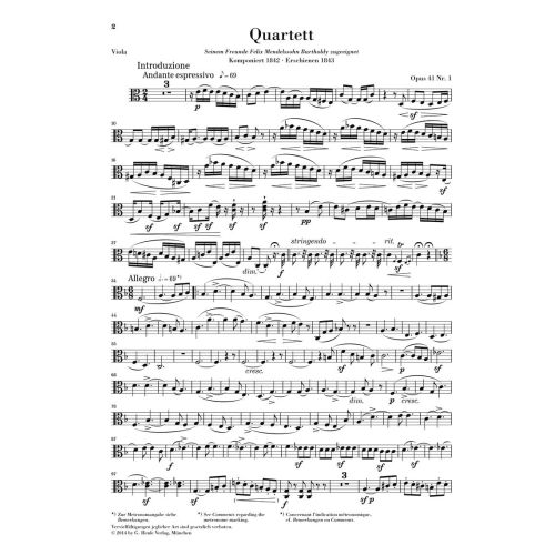 Schumann, Robert - String Quartets op. 41 