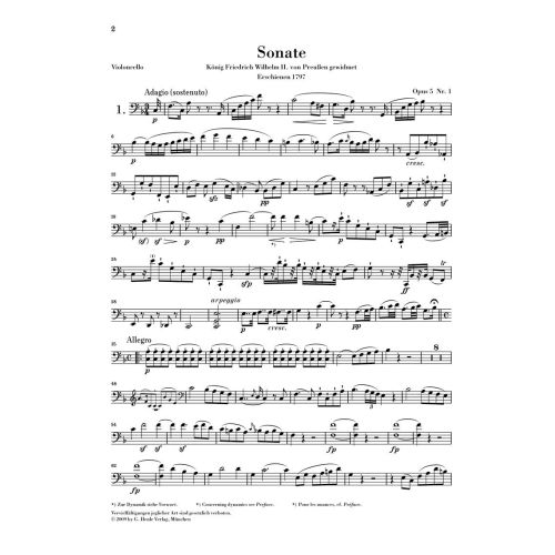 Beethoven, Ludwig van - Sonatas for Piano and Violoncello 