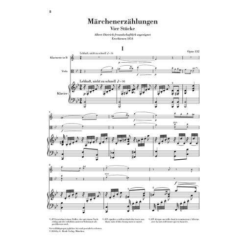 Schumann, Robert - Fairy Tales Op. 132 