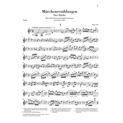Schumann, Robert - Fairy Tales Op. 132 