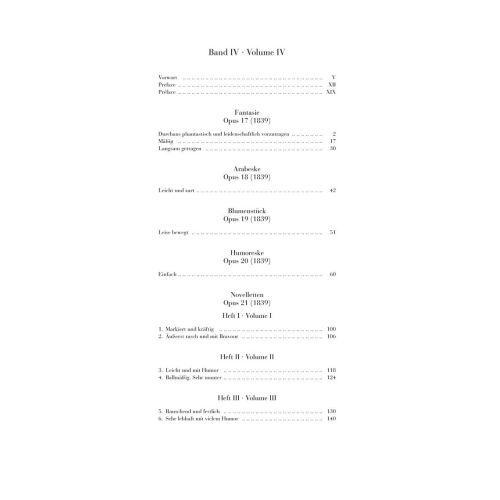 Schumann, Robert - Complete Piano Works Volume IV 