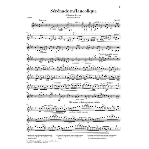 Tchaikovsky, Peter Iljitsch - Works for Violin and Piano 