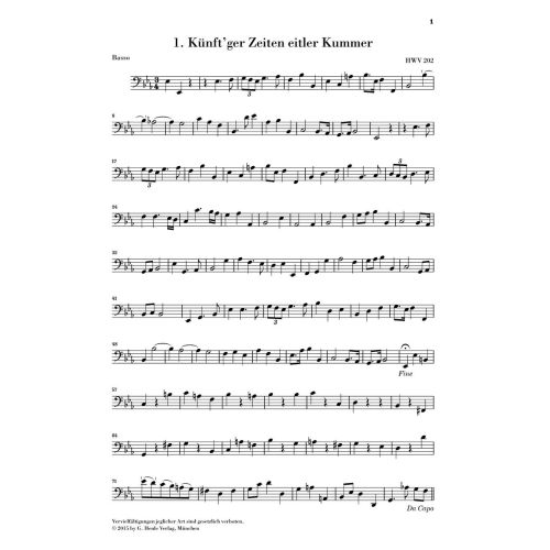 Handel, George Frideric - Nine German Arias for Soprano, Solo Instrument and Basso continuo 