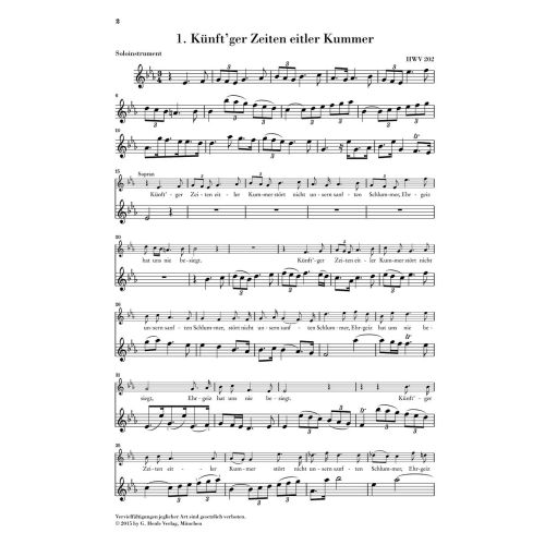 Handel, George Frideric - Nine German Arias for Soprano, Solo Instrument and Basso continuo 