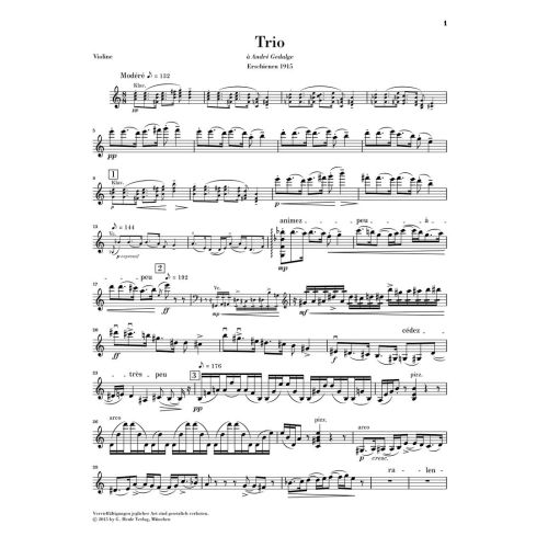 Ravel, Maurice - Piano Trio 