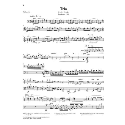 Ravel, Maurice - Piano Trio 
