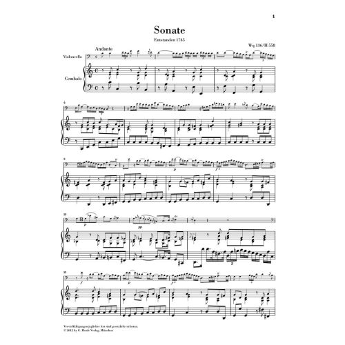 Bach, Carl Philipp Emanuel - Gamba Sonatas WQ 88, 136, 137 
