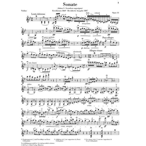 Grieg, Edvard - Sonata G major op. 13 