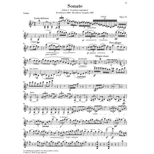 Grieg, Edvard - Sonata G major op. 13 
