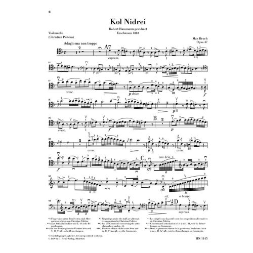 Bruch, Max - Kol Nidrei op. 47 