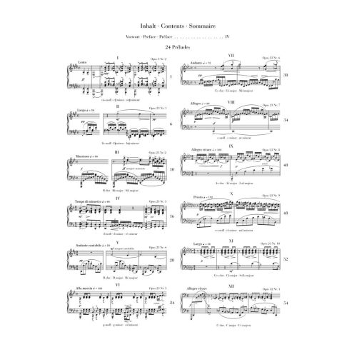 Rachmaninoff, Sergei Wassiljewitsch - Préludes 