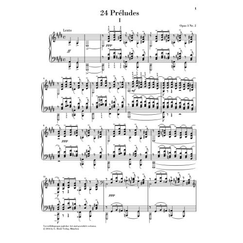 Rachmaninoff, Sergei Wassiljewitsch - Préludes 