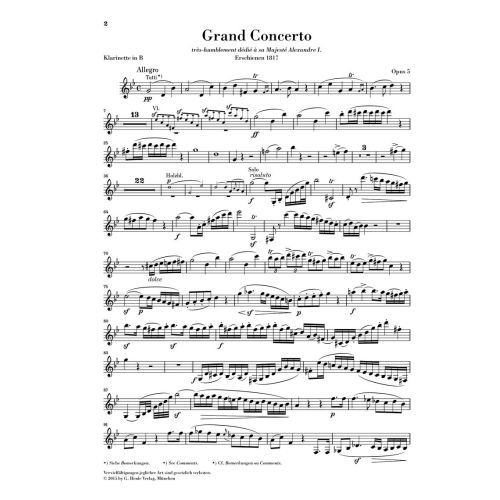 Crusell, Bernhard Henrik - Clarinet Concerto op. 5 