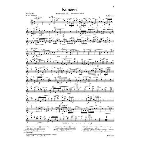 Strauss, Richard - Horn Concerto no. 2 in E flat major 