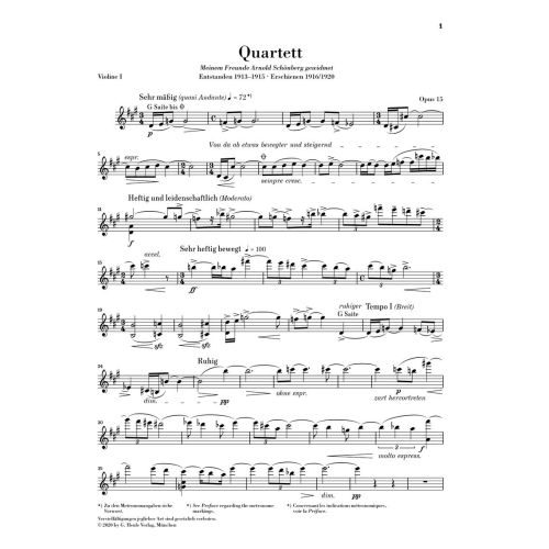 Zemlinsky, Alexander - String Quartet no. 2 op. 15 